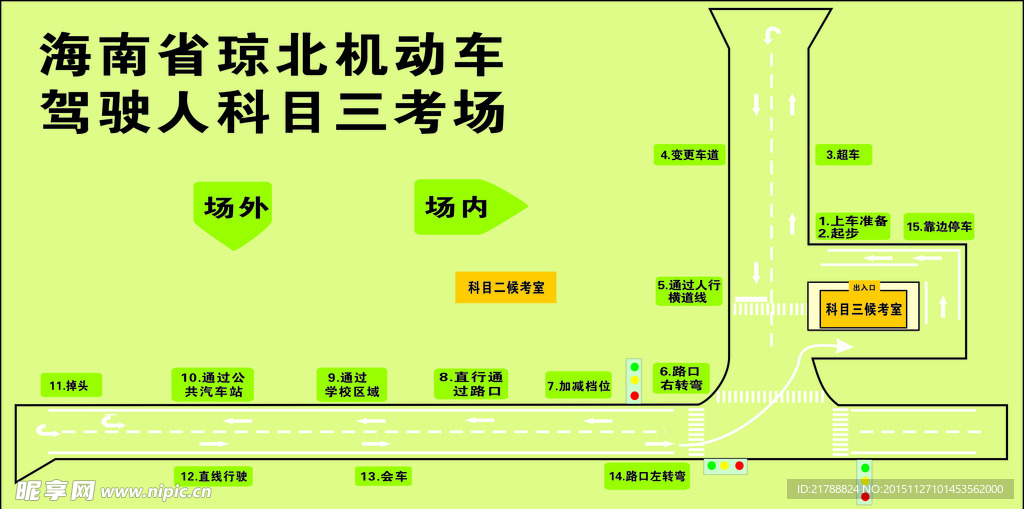 科目三考试路线