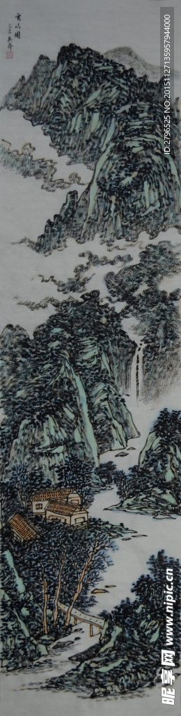 吴先齐国画山水条屏欣赏