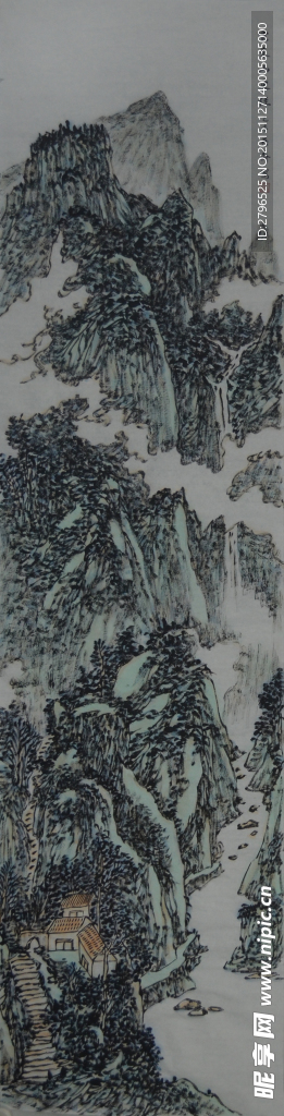 吴先齐国画山水条屏欣赏