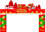 圣诞造型门头