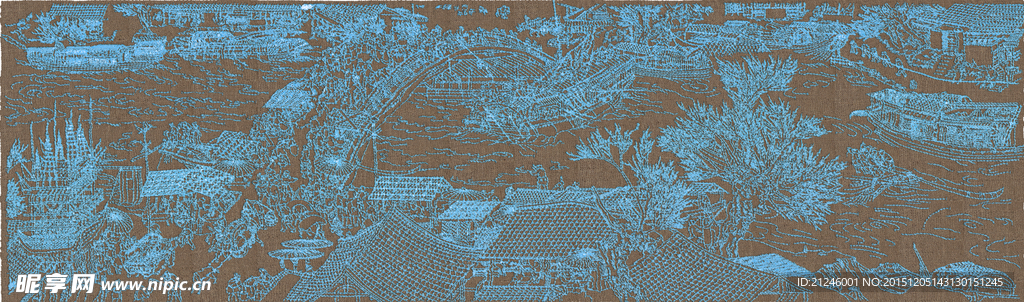 清明上河图刺绣摄像