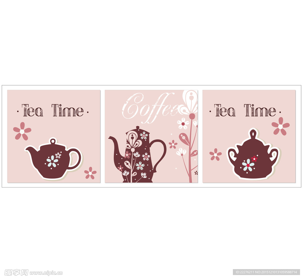 矢量无框画（茶壶 水壶)图片