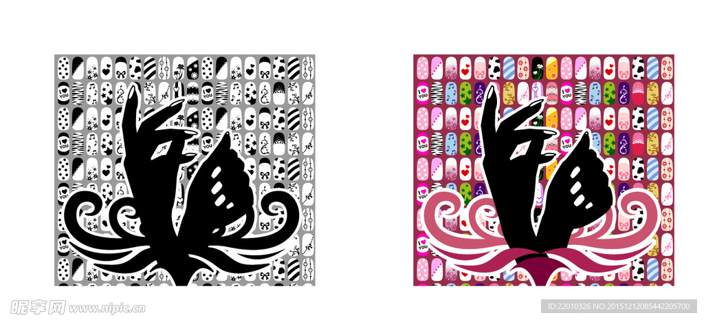 矢量剪影底纹背景