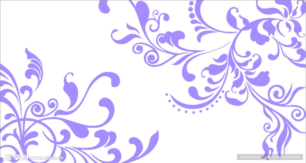 雕刻线条 矢量花