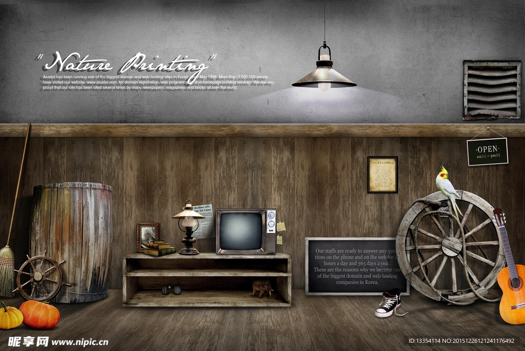 欧式怀旧风格陈列