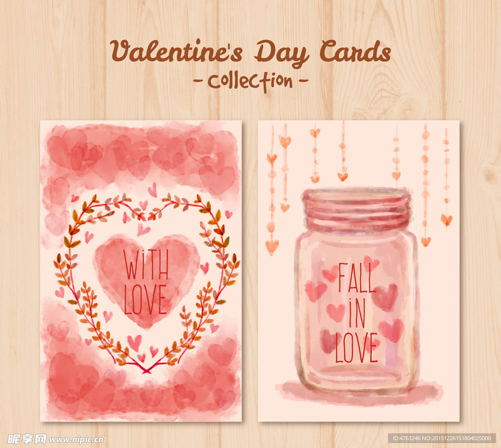 情人节手绘贺卡