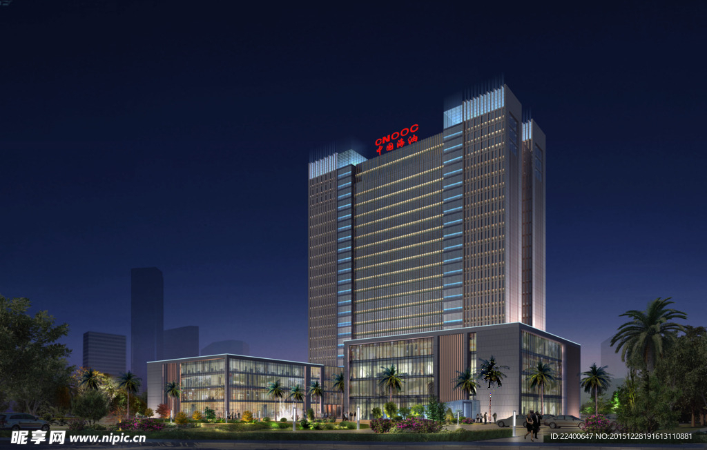 中海油中兴中路北透视图