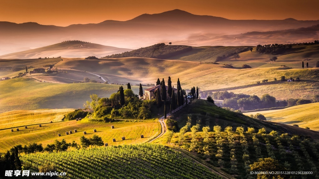意大利托斯卡纳全景图