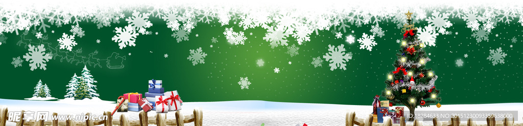 唯美简约圣诞背景