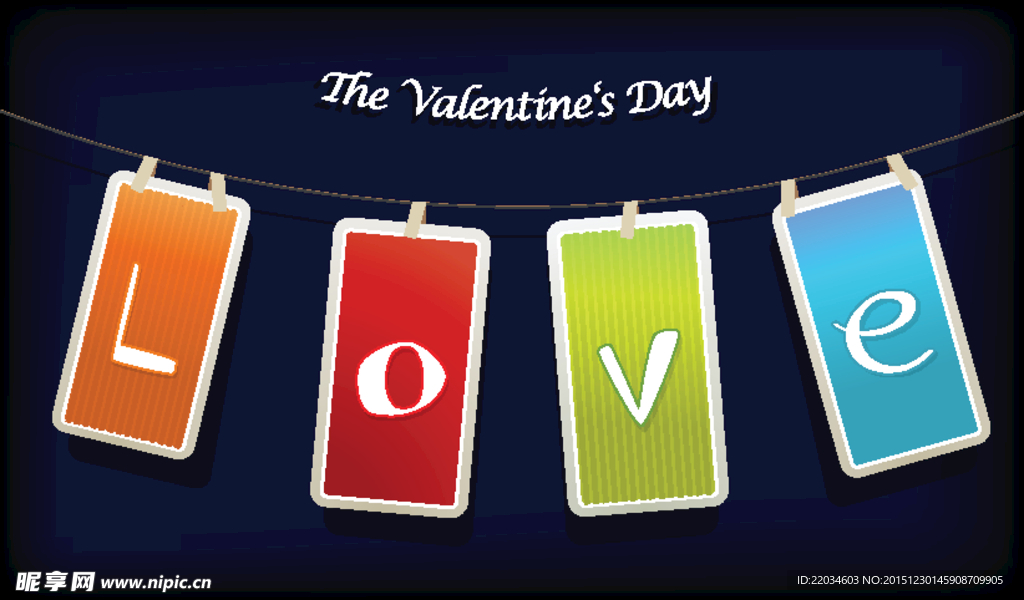 LOVE吊牌矢量素材