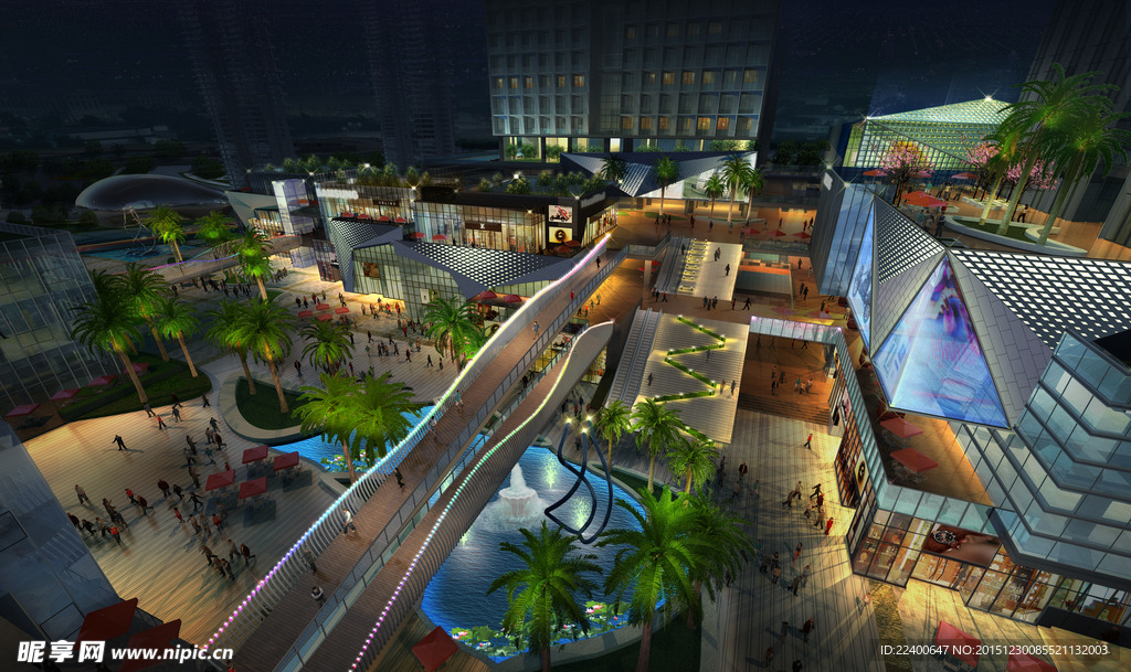 天安云谷鸟瞰商业街