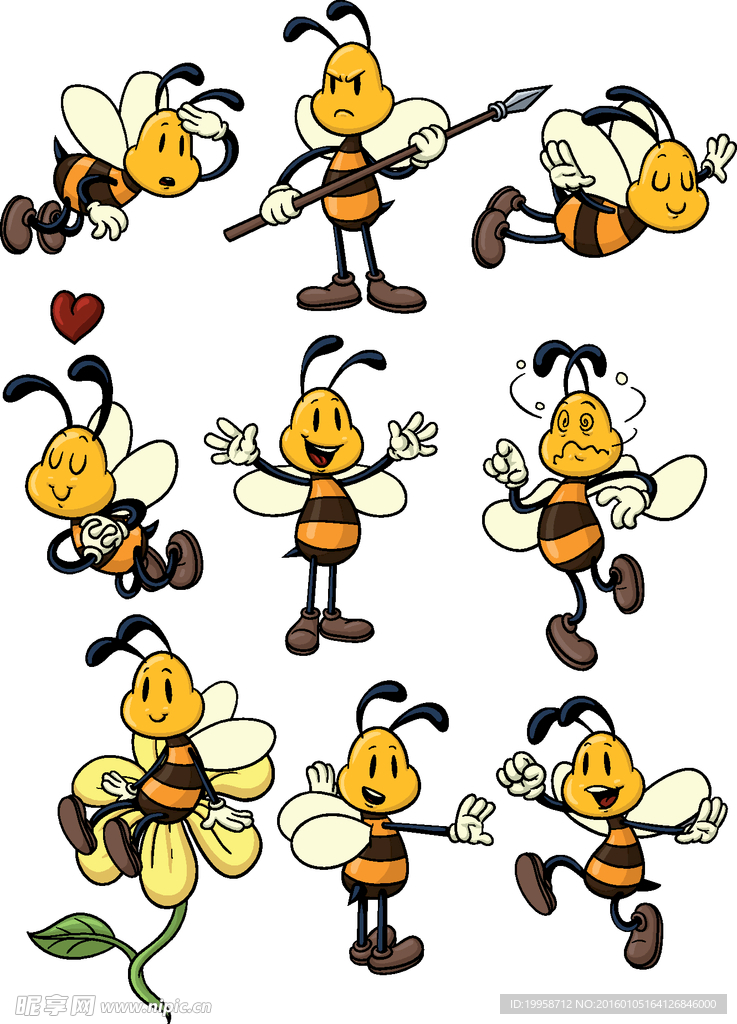 卡通蜜蜂