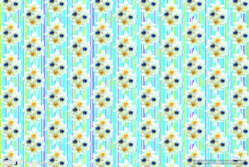 花卉包装纸 底图手提袋