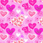 粉红色心形包装纸