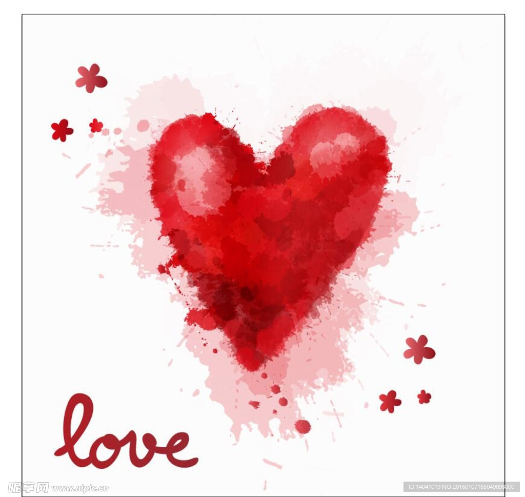 浪漫心形素材 LOVE