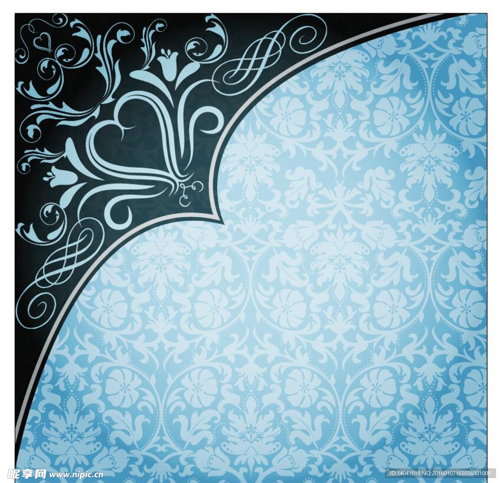 欧式花纹底图