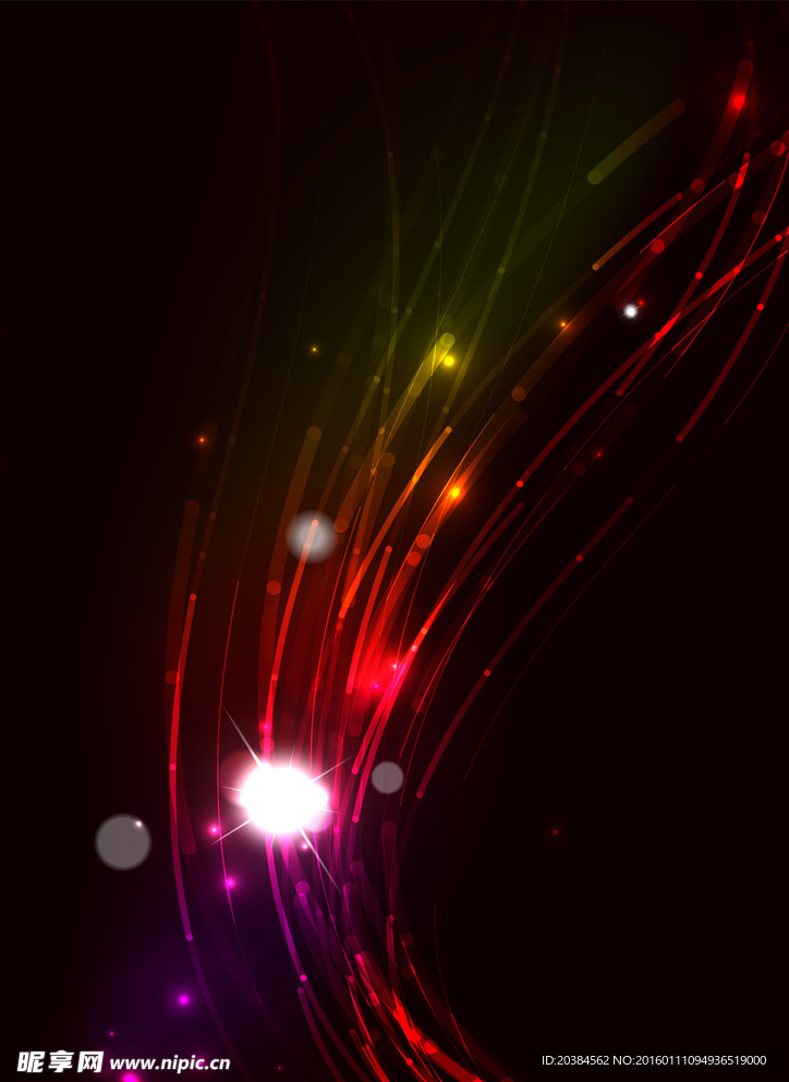 炫酷花纹彩色背景