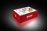 休闲食品箱展开印刷版平面图