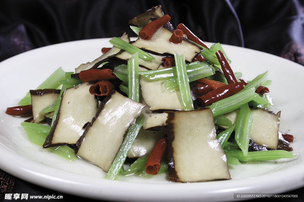 香芹炒豆干