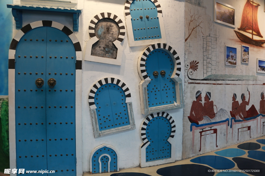 艺术写真背景墙