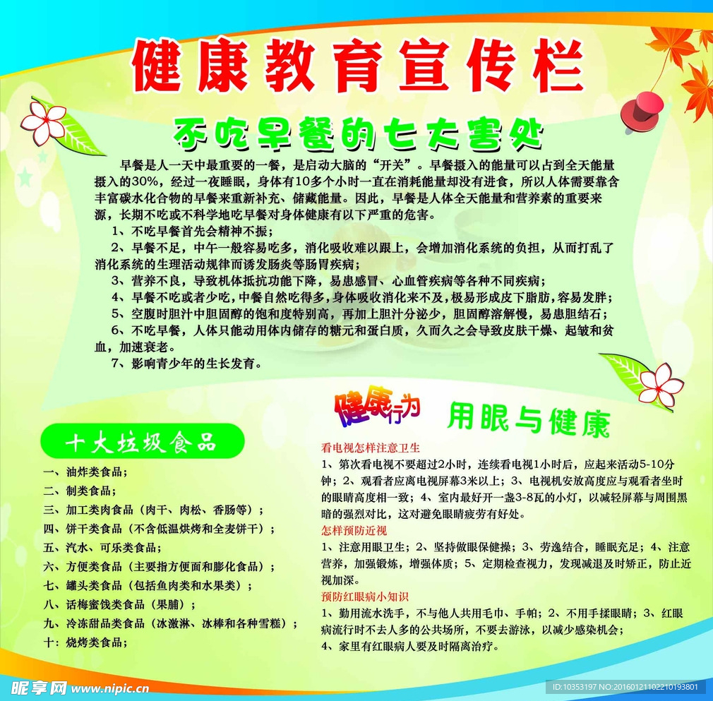 健康教育宣传栏