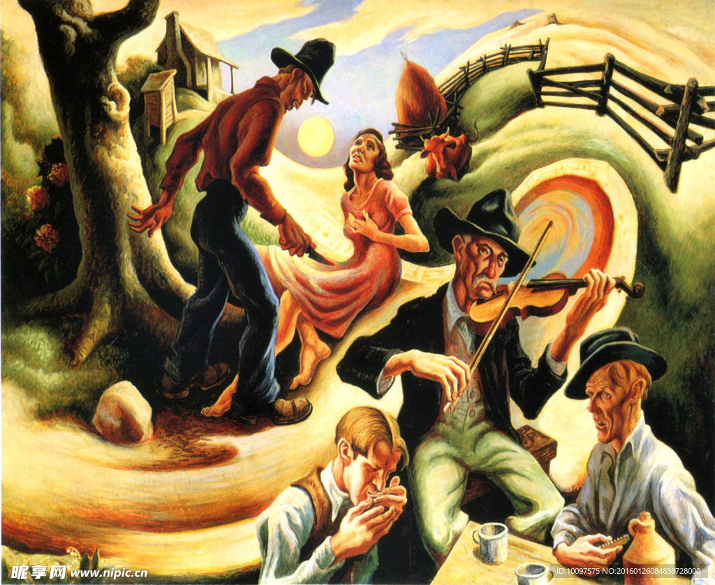 扭曲的空间装饰画