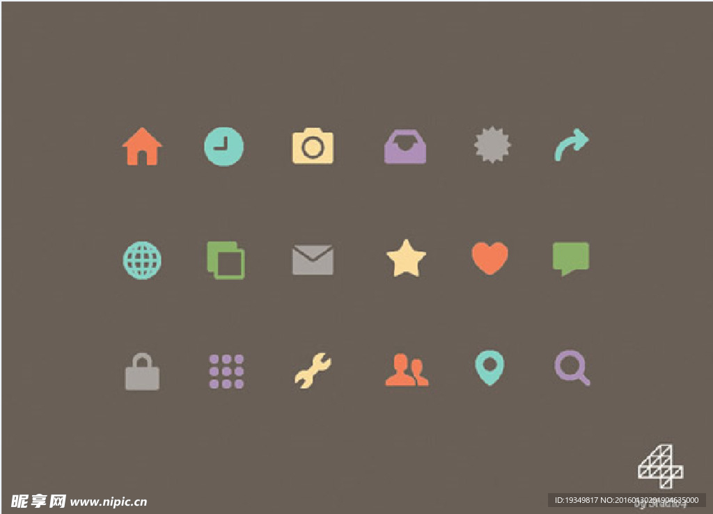 彩色个性小图标