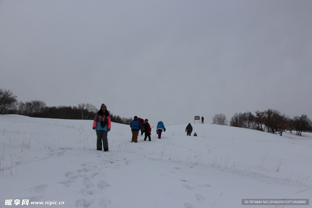乌兰布统草原雪景