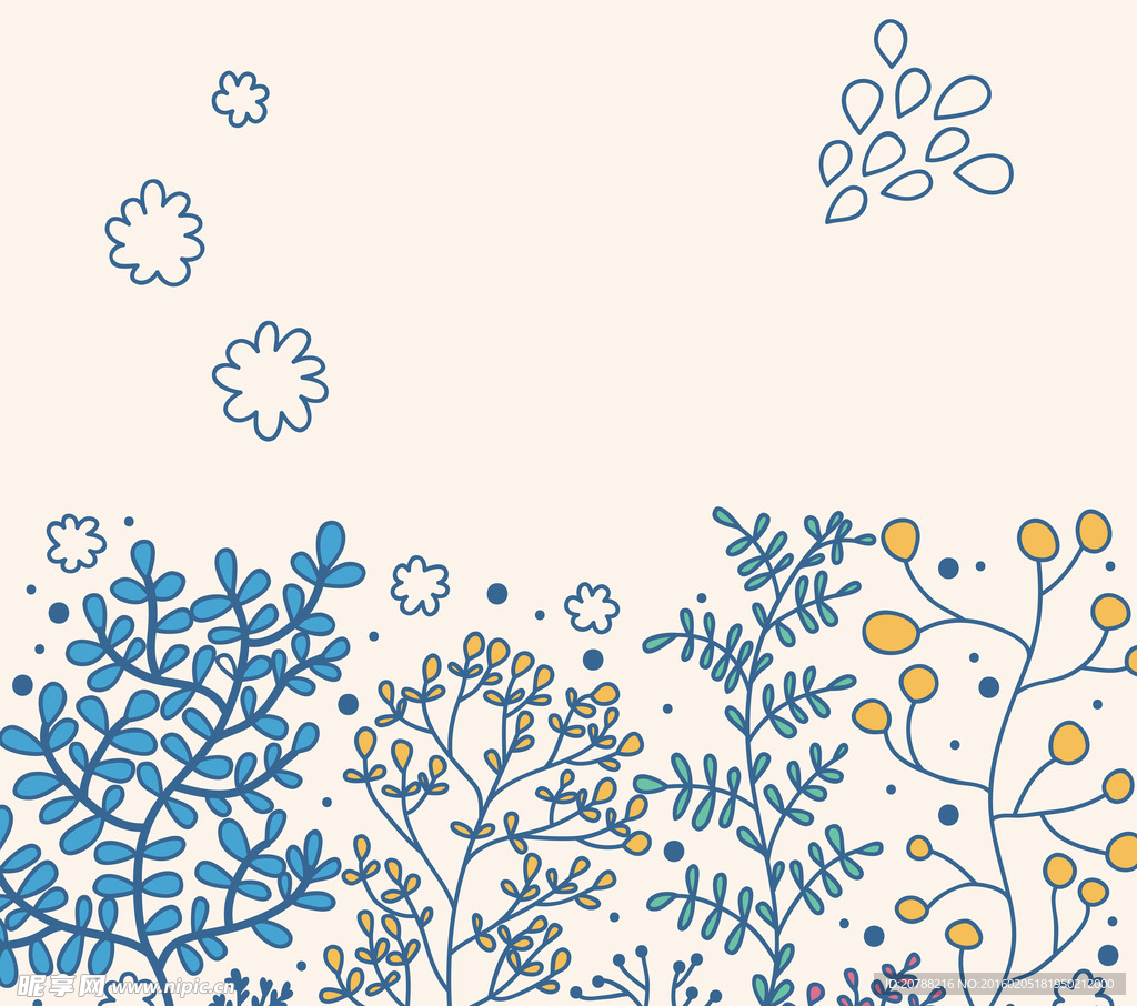 精美手绘花藤温馨电视沙发背景墙