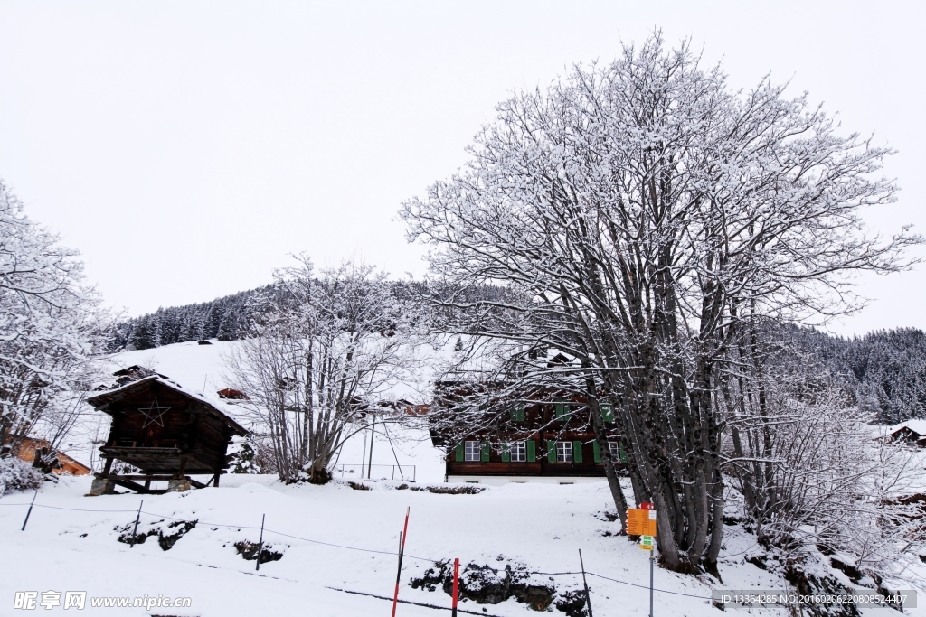 瑞士雪景