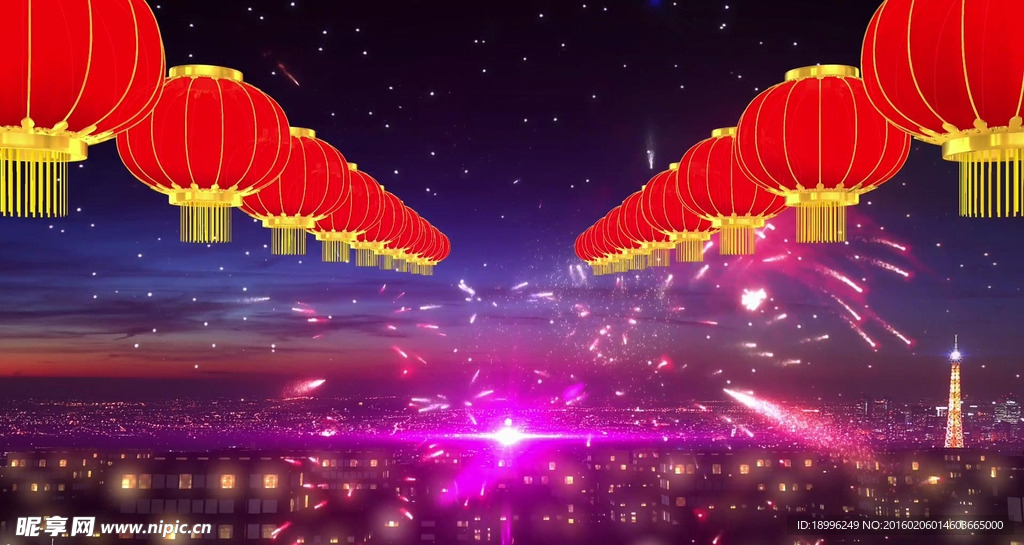 大气金色花儿春晚开场视频