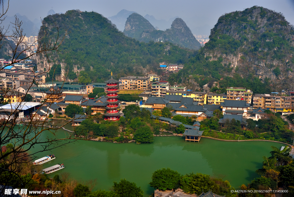 桂林市区风景