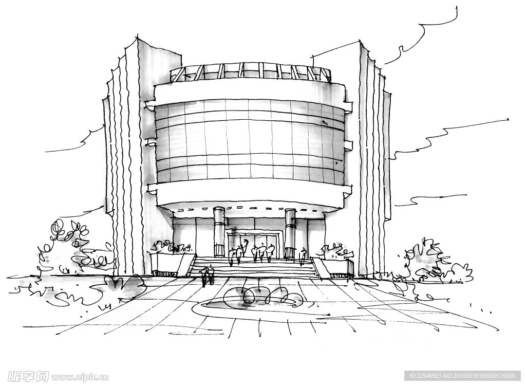 车镇镇会堂方案构思