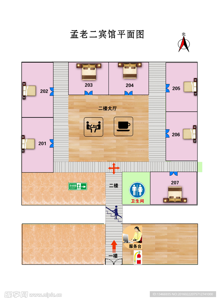 宾馆平面图 宾馆消防 宾馆床位