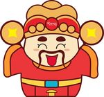 卡通财神爷