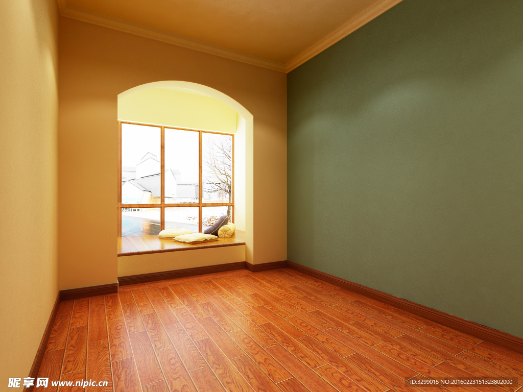 美式田园风格卧室效果图