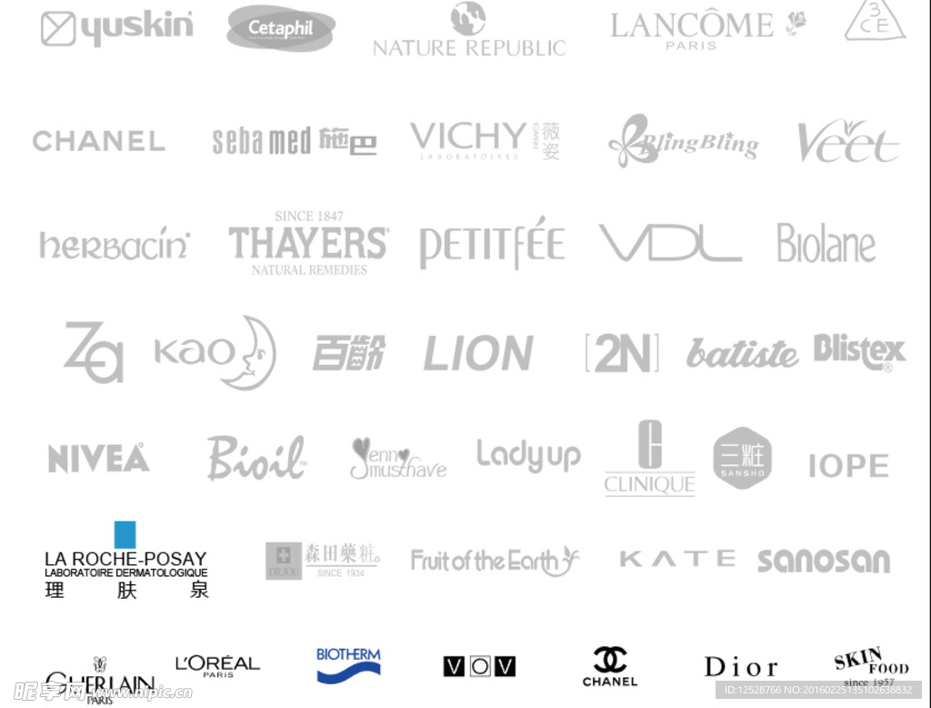 护肤品 品牌logo