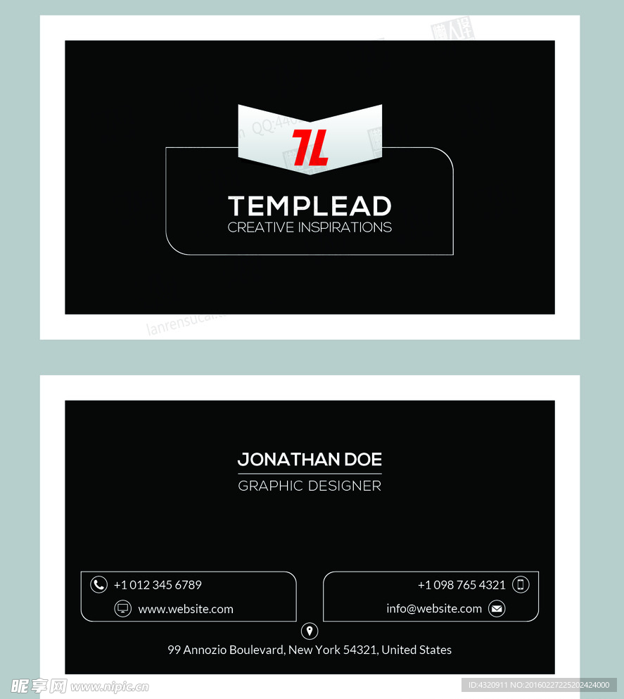 国外创意名片模板