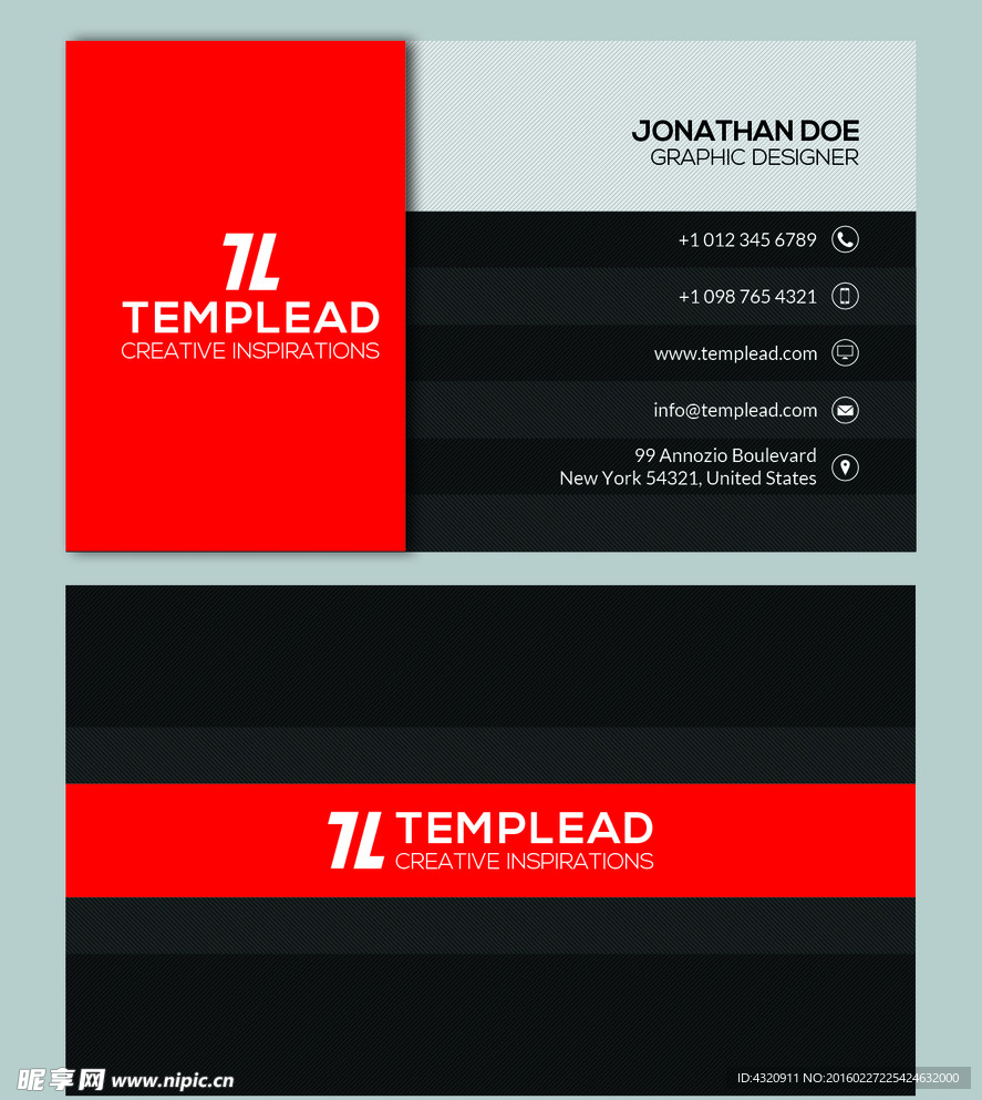 国外创意名片模板