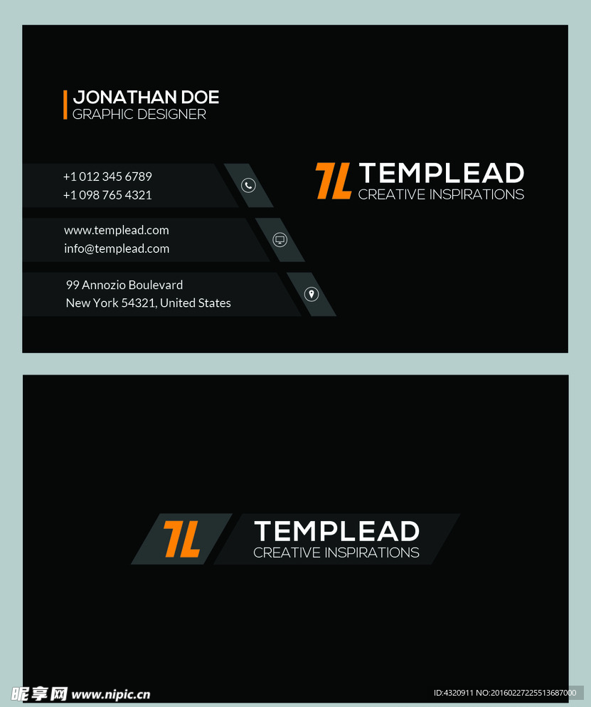 国外创意名片模板
