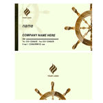 轮船贸易公司简约名片