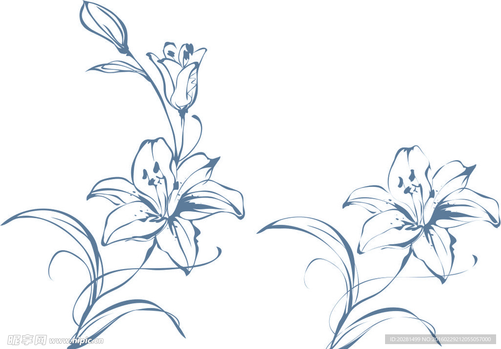 硅藻泥矢量图  对角花 花矢量