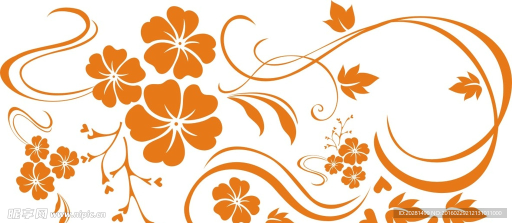 硅藻泥矢量图  对角花 花矢量