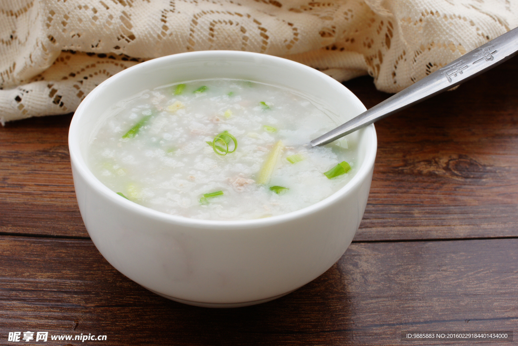 葱花瘦肉粥