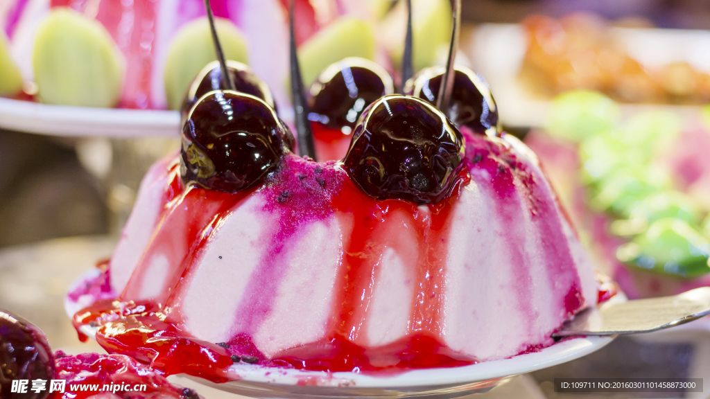 清凉夏日的美味冰淇淋