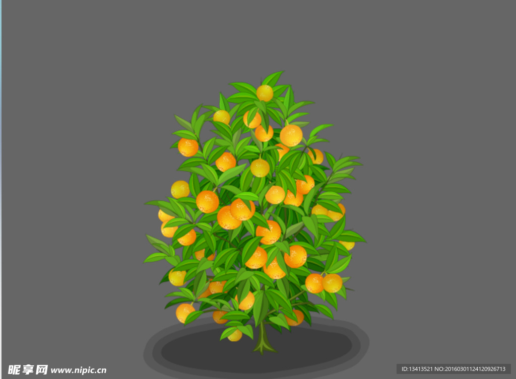 挂满果实的果树flash素材