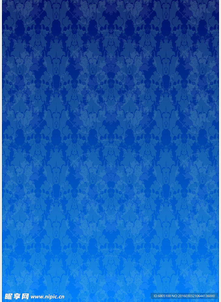 矢量蓝色花纹背景底纹