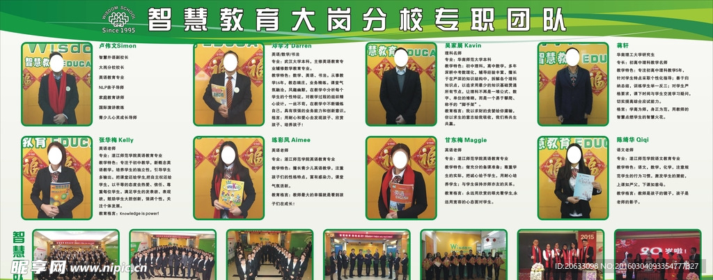 教育培训机构师资简介