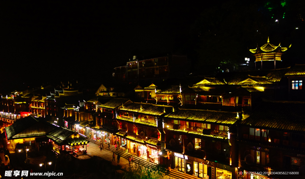 凤凰古城夜
