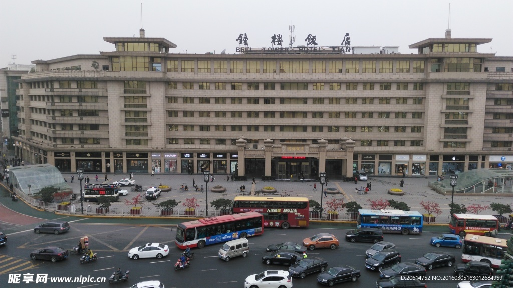 西安钟楼饭店全景